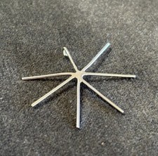 .925 Sterling Silver Blank Prong Pendant