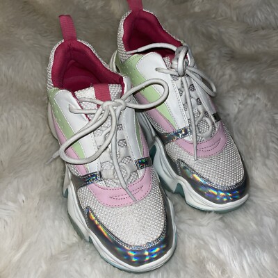 Steve Madden City Soul Lace-Up Round Toe Fashion Sneakers