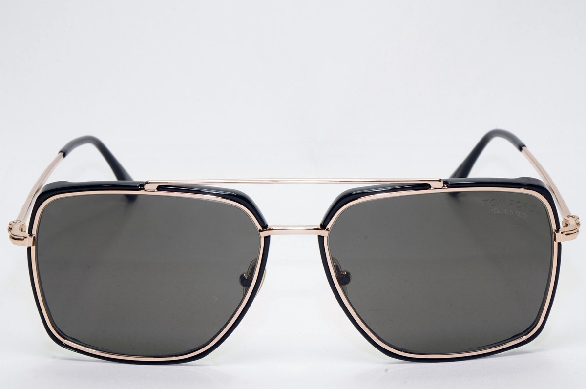 Tom Ford Sunglasses Lionel Polarised Gold Black Navigator FT0750