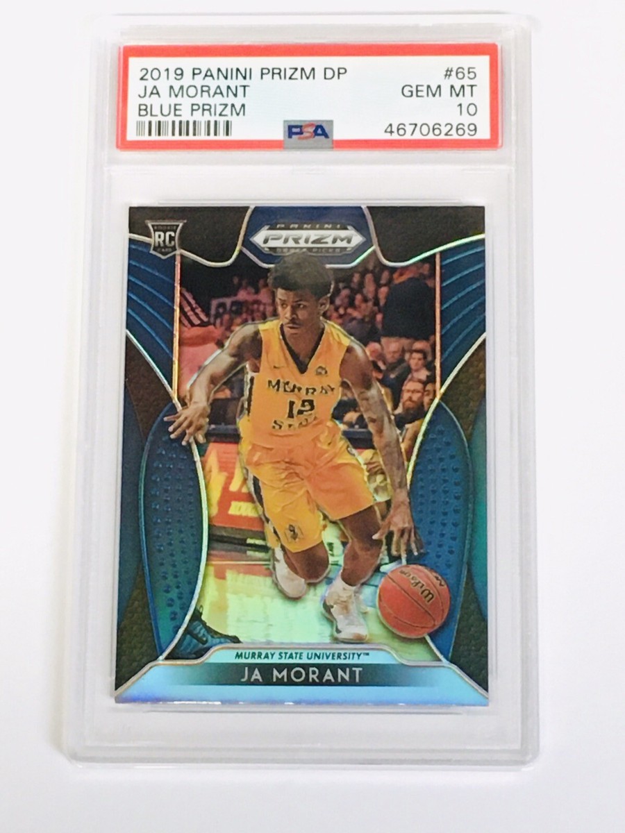 2019 Panini Prizm DP Ja Morant Blue Prizm #65 RC Rookie ROY PSA 10