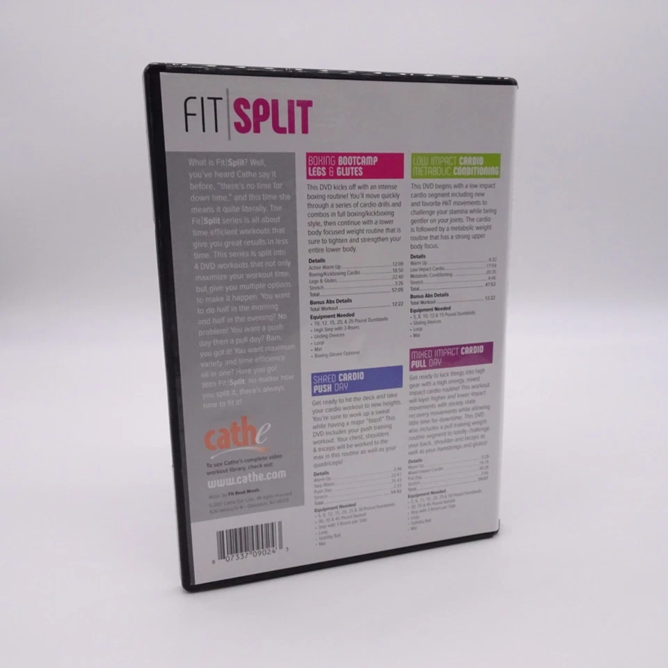 Cathe: Fit Split (DVD, 2017, 4 Disc Set) - Image 2 of 3