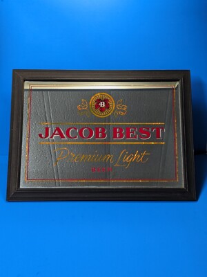 Jacob's Best Premium Light Beer Lighted Mirror Sign