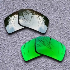 US Silver Green Replacement Lenses For-Costa Del Mar Reefton Polarized