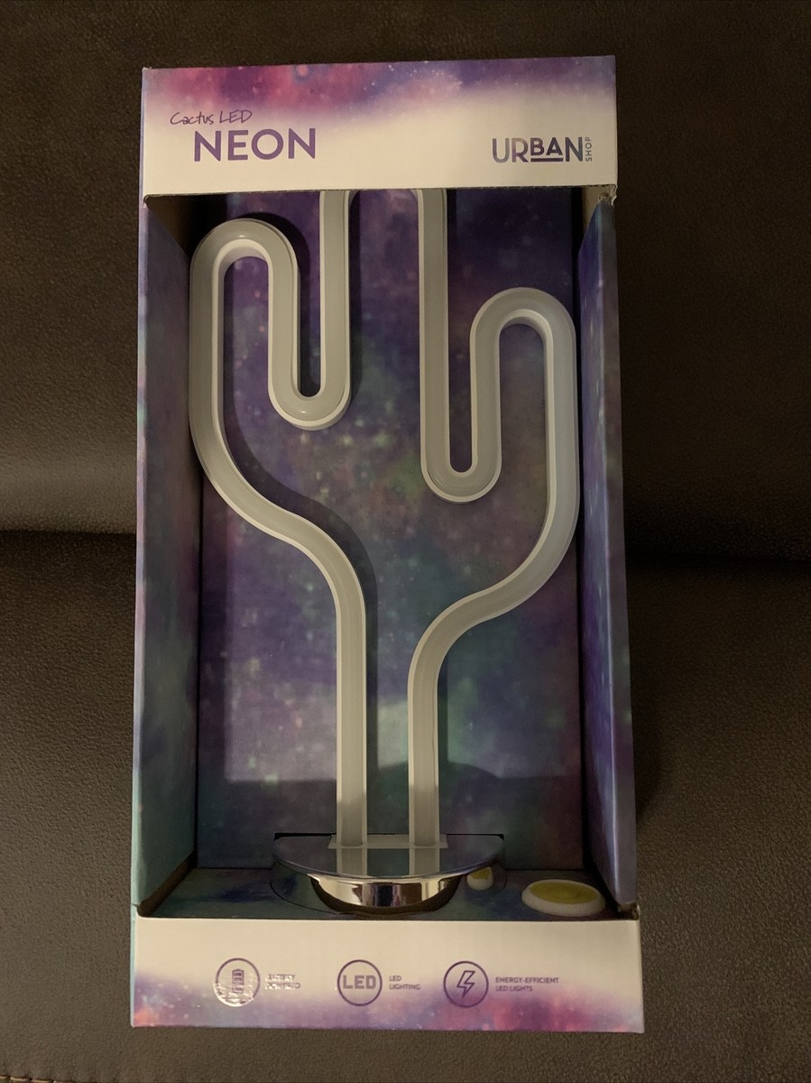 NEW Urban Shop Cactus Led Neon Light Green 11.8"x5.7" | eBay