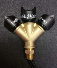 BLUE YK3B LED BOAT DRAIN PLUG LIGHT TRIPLE HEAD DESIGN!  3400 LUMENS UNDERWATER