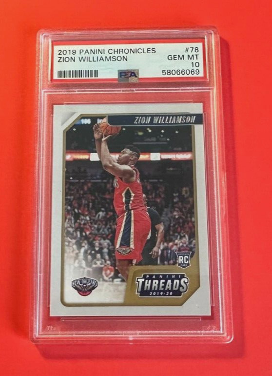 2019 Panini Chronicles #78 Zion Williamson RC Pelicans - PSA 10 - Superb !!