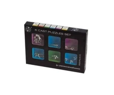 3D Brain Teasers Metal Puzzles Set 6 PC