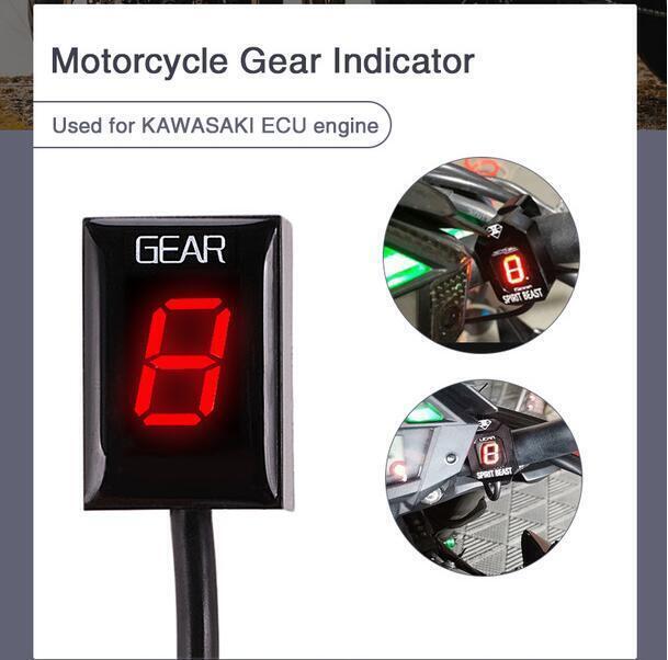 EQAUHYB Motorrad Ganganzeige - Für Kawasaki ZX-6R, ZX-10R, Z750