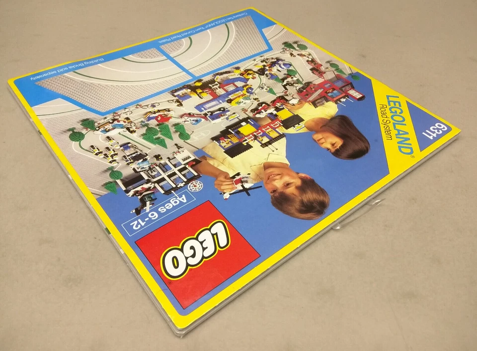 LEGO Town 6311 Curved Road Plates NEW! Street Bend Baseplate Gray City - Image 3 of 4