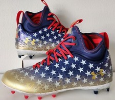 NEW Under Armour UA Spotlight Lux MC LE Team USA Freedom Football Cleats Size 9
