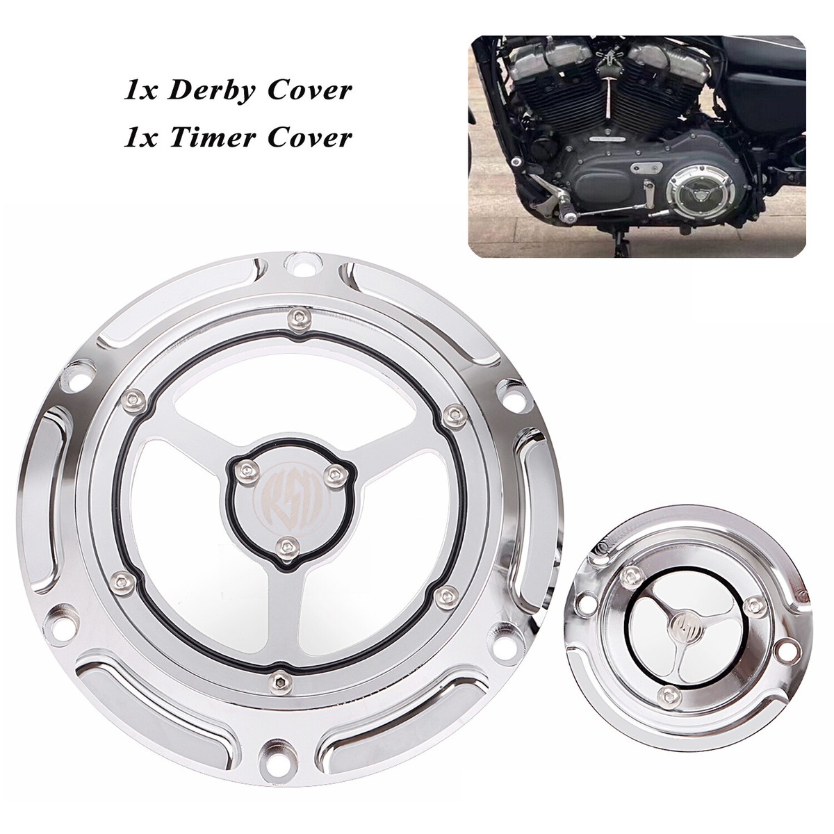 Motorcycle Derby Timing Timer Cover Fit For Harley Sportster 883
