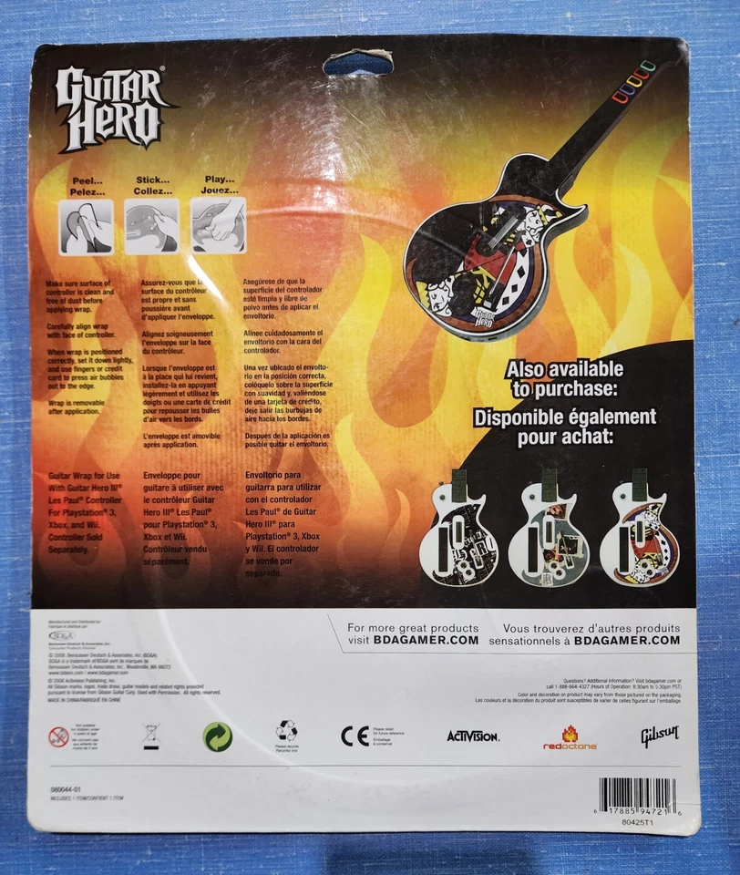 Guitar Hero Gibson Les Paul . Guitar wrap.  - Image 2 of 2