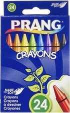 Prang Crayons, Standard Size, Assorted Colors, 24 Count