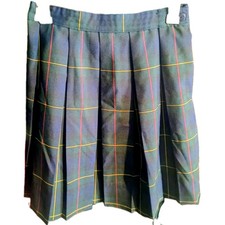 Dennis Green Plaid Pleated Girl School Uniform Size G14 Style 1890A RN 21680