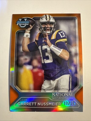 2025 Bowman Chrome U National Silver Pack Garrett Nussmeier Orange /25 #FB-8