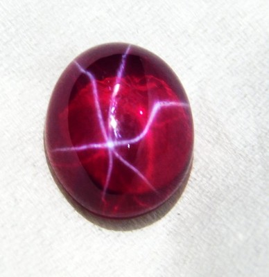 7.75 Ct Rare Natural Star Ruby 6 Ray Oval Cut Certified Loose Gemstone