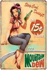 Vintage Mountain Dew Chic Art Tin Metal Signs Home Décor 8x12