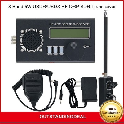 8-Band 5W USDR/USDX HF QRP SDR Transceiver SSB/  Transceiver w/ Antenna ot25 *gi