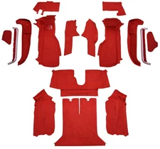 1990-1993 Corvette C4 Carpet - Cutpile - Complete |Coupe, w/2 Door Latches