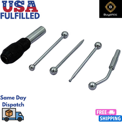 Wiggler & Center Finder Set 5 Pcs Edge Finder Runout Concentric-USA FULFILLED