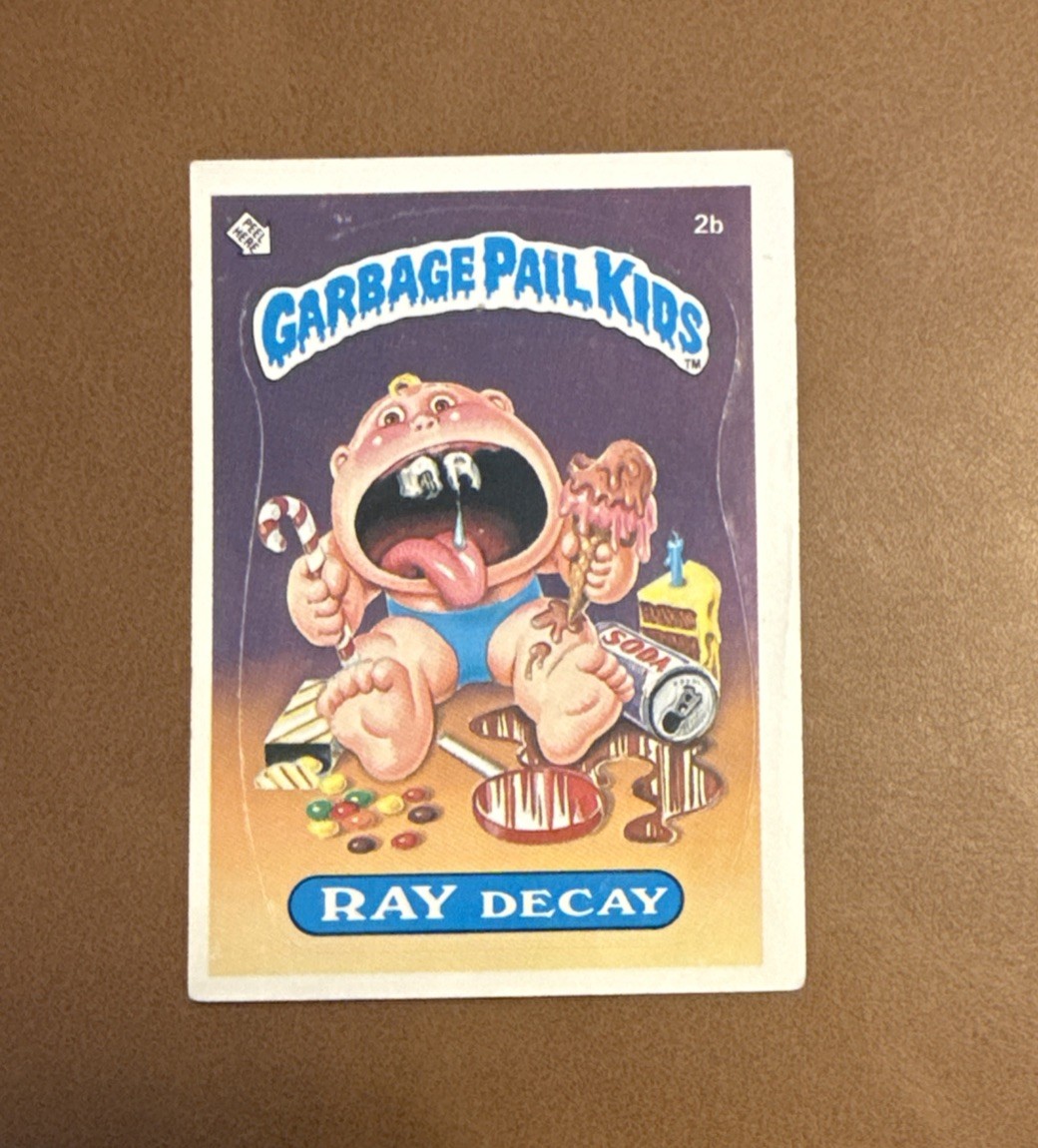 1985 Topps Garbage Pail Kids 1st Series 1 Matte Back Card 2b Ray Decay
