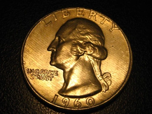 1960-P 90% Silver Washington Head Quarter BU Some Light Toning  ^^^^^