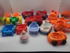 Huge Fisher-Price Little People Vehicle Lot - Vintage  Modern Cars, Plane, Trac