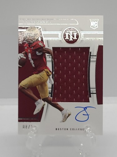 2023 Panini National Treasures Collegiate College Material Auto Zay Flowers 8/99