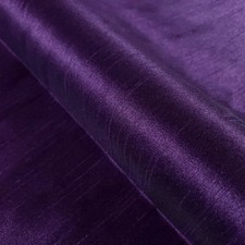 Premium Faux Silk Dupioni Fabric Dark Regal Purple 58" by the Yard Poly Shantung
