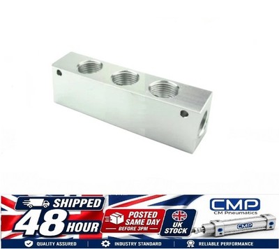 1/8 BSP pneumatischer Verteiler, Kompressor, Luftleitung 3-WEGE-SPLITTER UK-Verkäufer