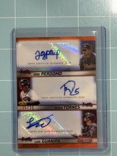 2025 Bowman Best Luis Guanipa  Jose Perdomo  Diego Tornes 3ple Auto Orange /25