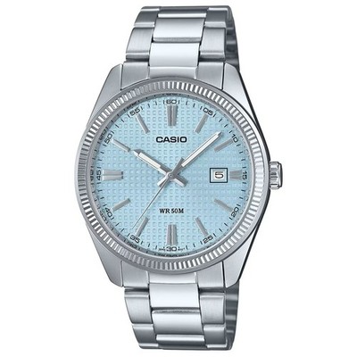 Casio Uhr MTP-1302PE-2AVEF Herren Classic Collection blaues Zifferblatt am Armband