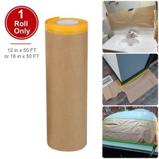 50ft Pre-taped Masking Paper Roll Automotive Body Paint Protection Tape Drape 50ft Pre-taped Masking Paper Roll Automotive Body Paint Protection Tape Drape