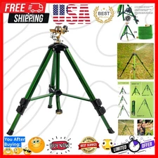 Adjustable Brass Tripod Sprinkler – Efficient Watering with 0-360° Spray