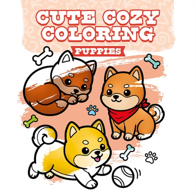 Cute Cozy Coloring: Puppies - Image 3