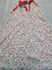 Women's Lace Trim Mini A-Line Dress Wild Fable Off-White Size Large