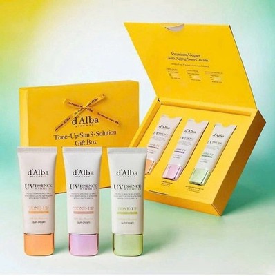 d'Alba  UV Essence Waterfull Tone Up Sun Cream SPF50+ PA  35ml  1+1 +1 K-Beauty