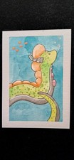 ACEO Art Card Original Artist Card ACEOcard Quiet Creature Blackbowstudio OOAK