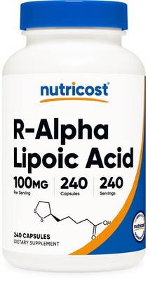 Nutricost R-Alpha Lipoic Acid 100mg, 240 Capsules - 240 Count (Pack of 1)