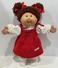 New Listing1985 Cabbage Patch Kids 16” Girl Doll Brown Hair, Brown Eyes,Tooth, Outfit