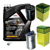 MANN-FILTER Inspektionspaket Mannol 5L Longlife 5W-30 FüR Vw Passat Variant 1.9