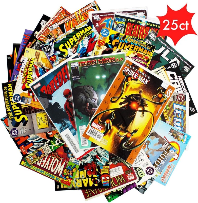 Comic Lot of 25  DC and Marvel Only Comic Books
