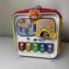 VTech Sort and Discover Activity Cube Five Sides Fun for Kids 75 Songs Sounds