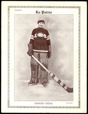 1927 La Patrie Hockey Insert Premium #21 Georges Vezina *J394