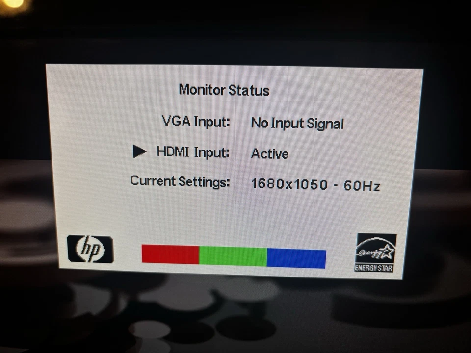 HP W2207H 22in. LCD Monitor W/Pivoting Screen, HDMI, VGA,Gaming. Clean Tested. - Image 2 of 4