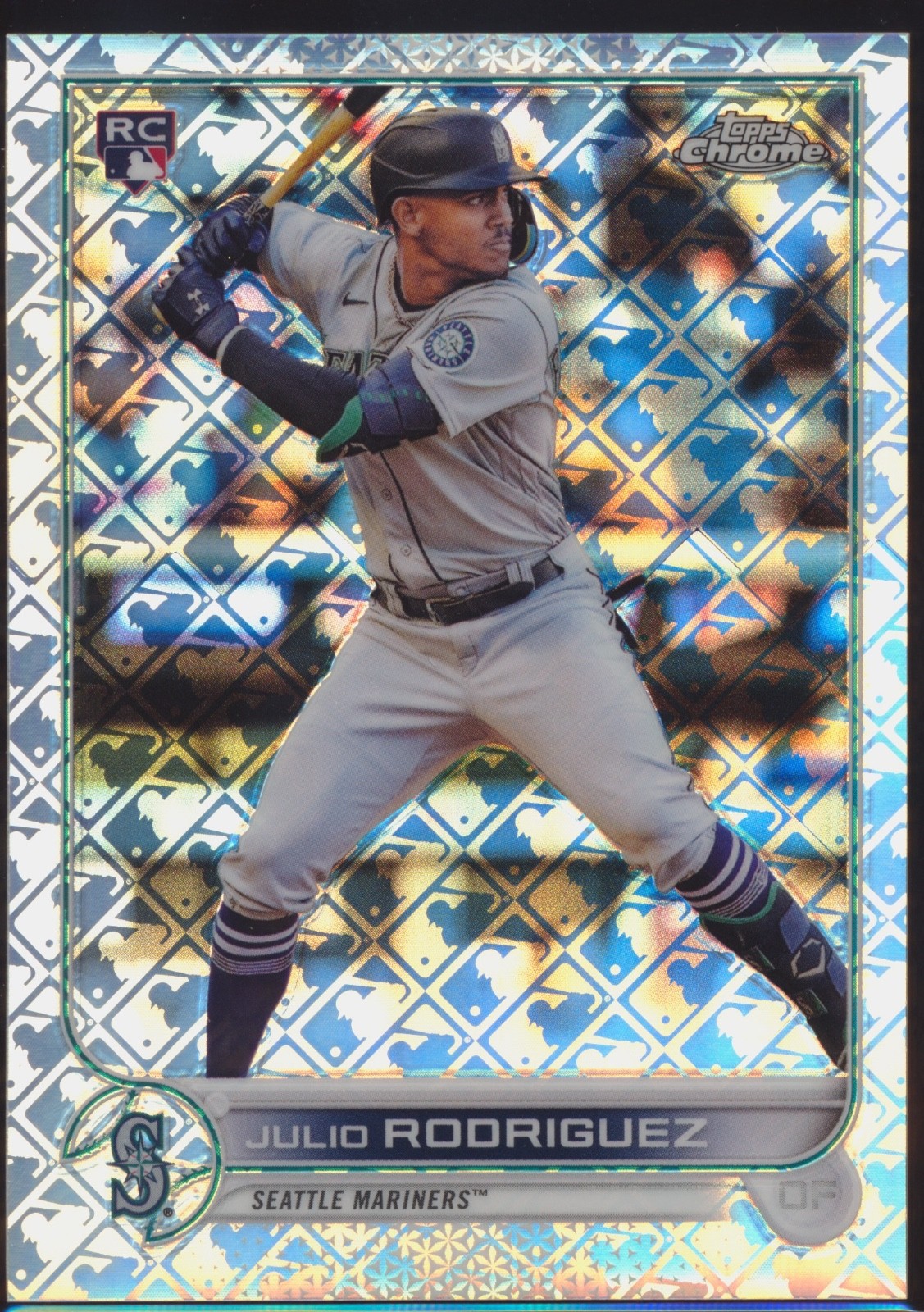 2022 TOPPS CHROME LOGOFRACTOR JULIO RODRIGUEZ #111 ROOKIE SSP!