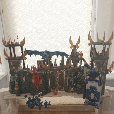Dragon Metal Ages Mega Blocks Dragon Ramparts 9514 großes Set RAR
