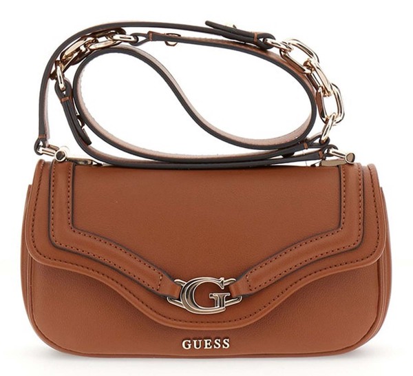 Guess Dea Crossbody Flap Bag UmhäNgetasche Tasche Cognac Braun Neu-image