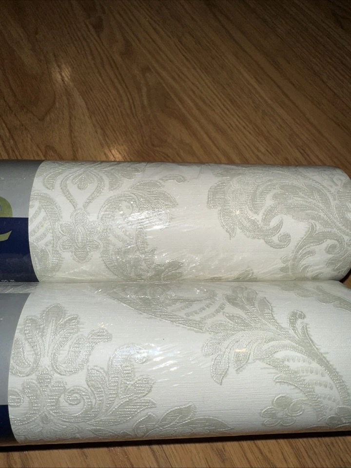 Rasch Exclusivo Papel Pintado en Relieve Crema con Salvia Luz 21”x 11 Yardas Foto 3 de 4