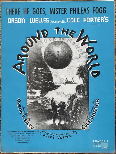 COLE PORTER sheet music MISTER PHILEAS FOGG from AROUND THE WORLD Broadway 1946